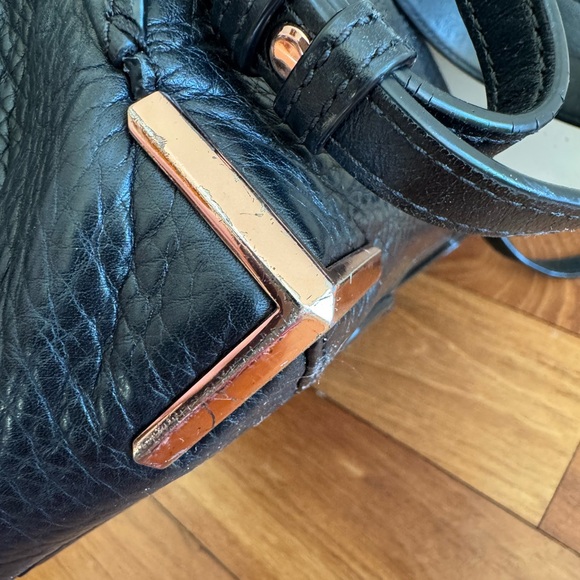 Alexander Wang Black Leather Backpack Bag Prisma Skeletal Kirsten - Picture 7 of 10